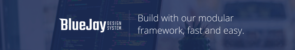 A banner of the BlueJay Design System