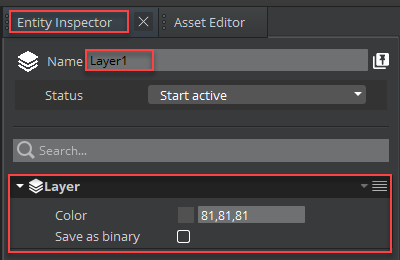 Right-click in the Entity Outliner and choose Create layer.