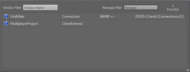 Trace messages details view