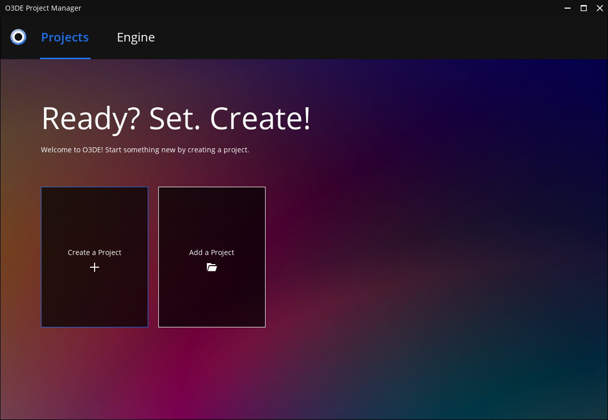 Choose &ldquo;Create a Project&rdquo;